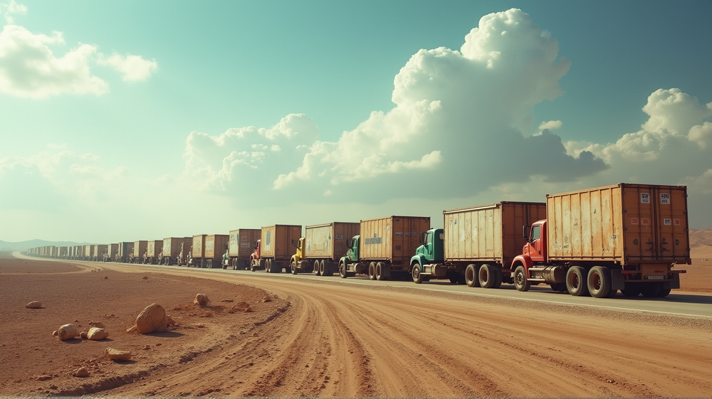 6.000 Hilfstrucks gestoppt: Eine düstere Erzählung von Gazas unendlichem Hunger