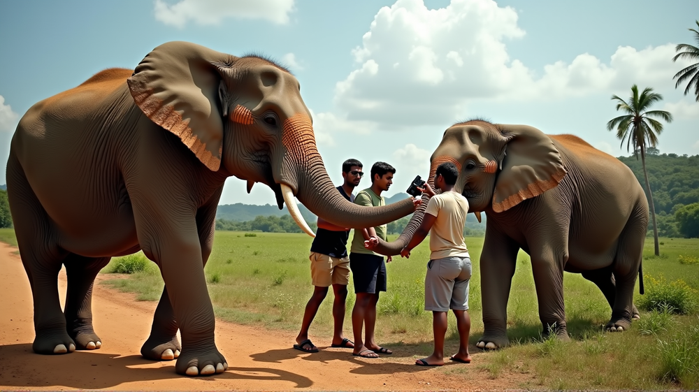 Touristen-Selfies und Zuckerhaltige Snacks: Eine Tödliche Mischung für Elefanten