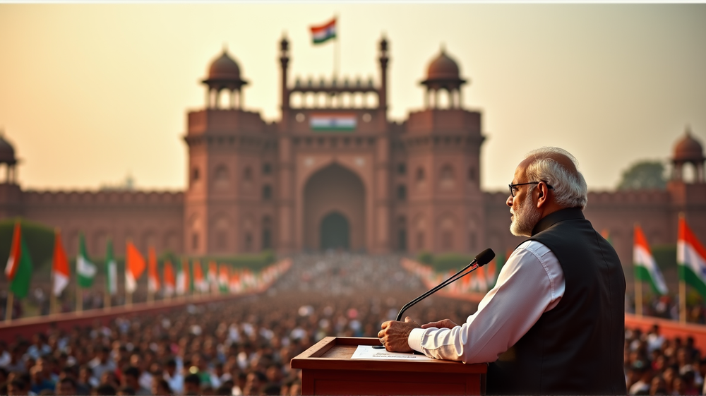 Modi sorgt mit historischer Lobeshymne auf die RSS in Ansprache zum Unabhängigkeitstag für Aufsehen