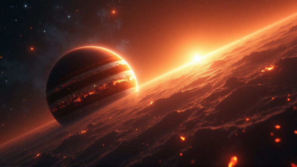 Jupiters Ursprünge entschlüsselt: Die Rolle von geschmolzenem Gesteinsregen