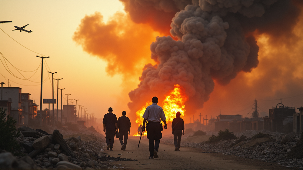 Verwüstung im Gazastreifen: Israels intensiver Angriff zwingt zu Massenexodus