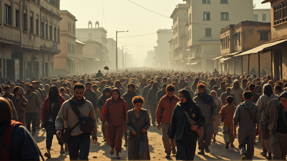 Herzzerreißender Exodus: 350.000 Gazaner fliehen angesichts verheerender israelischer Offensive