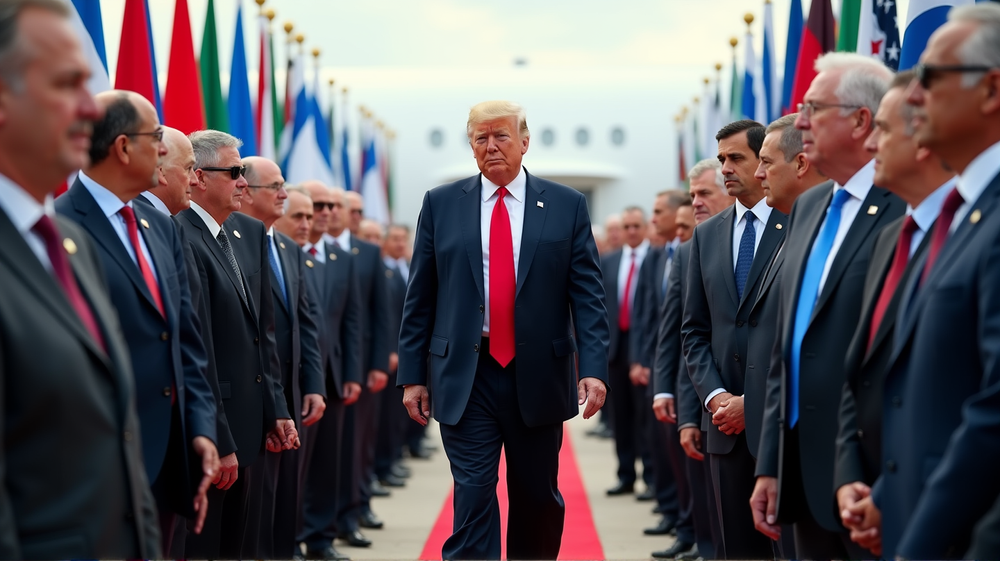 Präsident Trump markiert einen neuen Anfang in den Friedensbemühungen im Nahen Osten