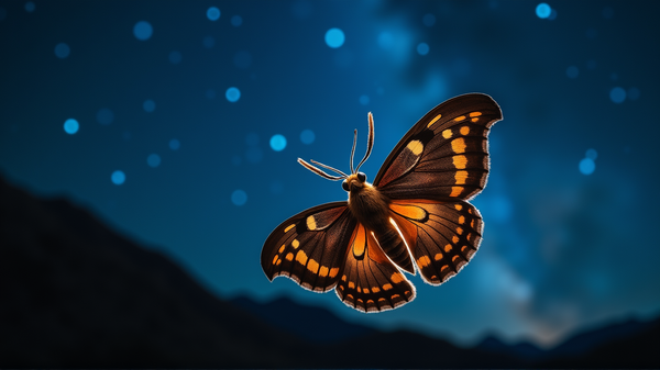 Sternenbeobachtende Motten: Naturwunder im himmlischen Reisen