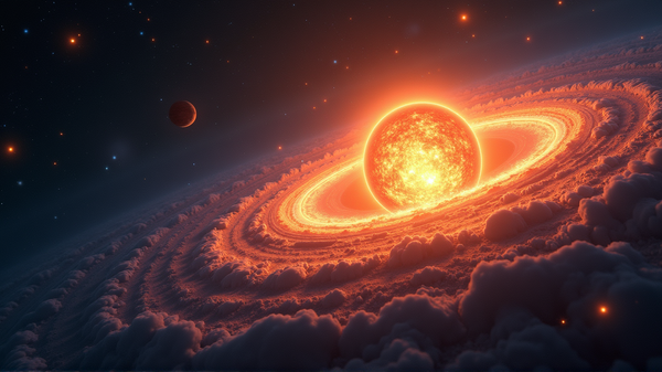 Das Flüstern eines Sterns: Die Geburt eines neuen Planetensystems