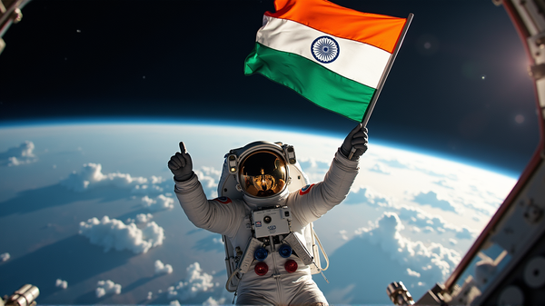 Shubhanshu Shukla hisst die Nationalflagge auf der ISS und hebt den nationalen Stolz