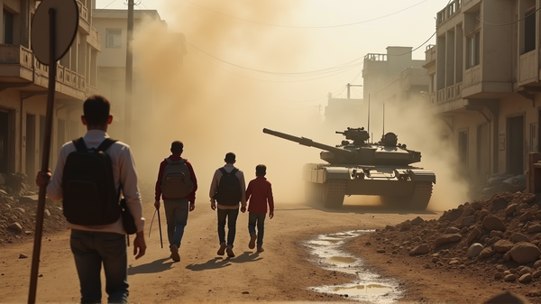 Israelische Panzer dringen tief in den Gazastreifen vor: Familien gezwungen, vor zunehmendem Konflikt zu fliehen