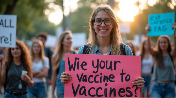 UF Medizinstudenten protestieren gegen Aufhebung der Impfpflicht in Florida