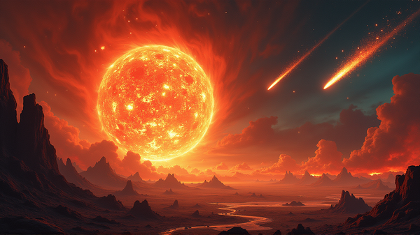 Himmlisches Drama: Explodierende Kometen, Sonnenstürme und prähistorische 'Höllenschweine'